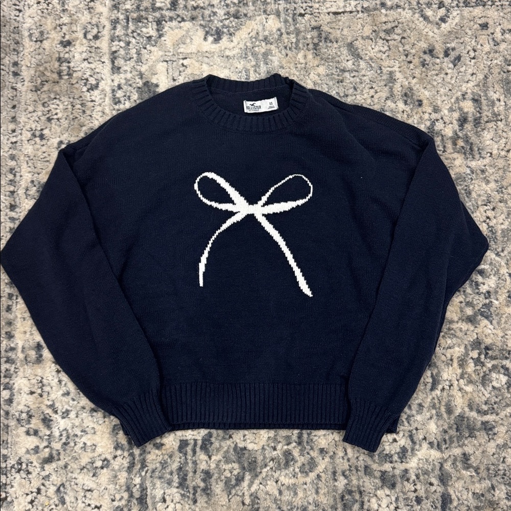 Hollister Dark Blue Knit Sweater